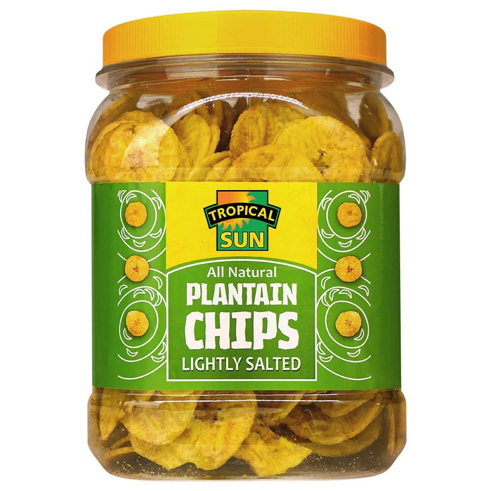 Tropical Sun All Natural Plantain Chips Lightly Salted 450g