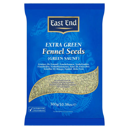 East End Extra Green Fennel Seeds (Green Saunf) 300g