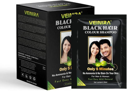 Veinira Black Hair Colour Shampoo 200ml
