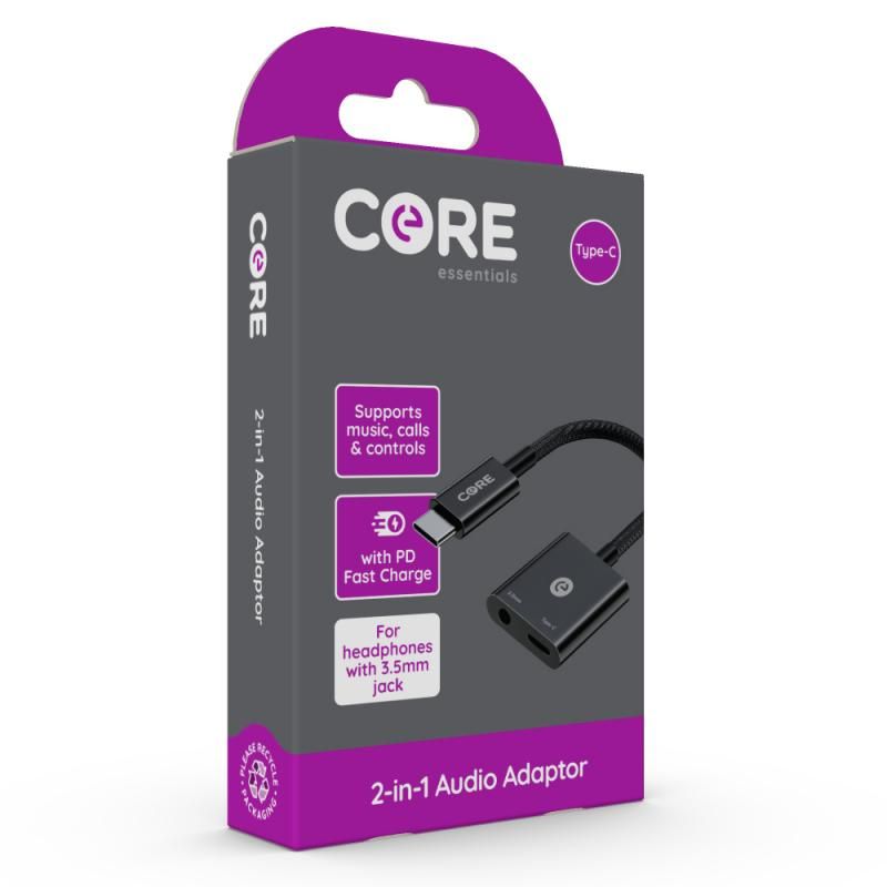 Core essentials 2-in-1 Audio Adaptor