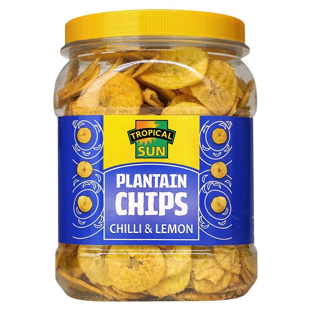 Tropical Sun Plantain Chips Chilli & Lemon 450g