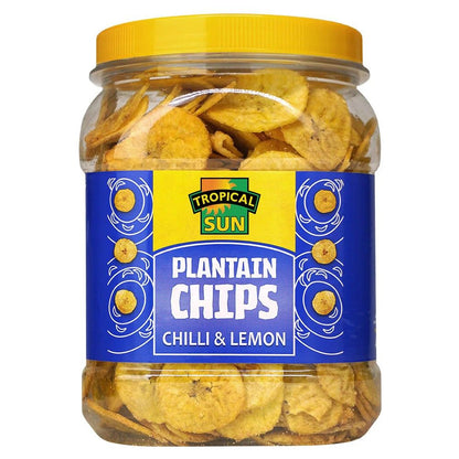 Tropical Sun Plantain Chips Chilli & Lemon 450g