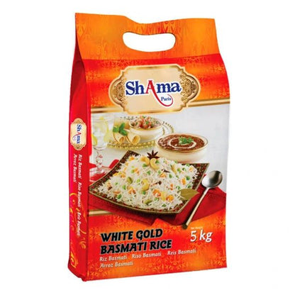 Shama Paris White Gold Basmati Rice 5kg