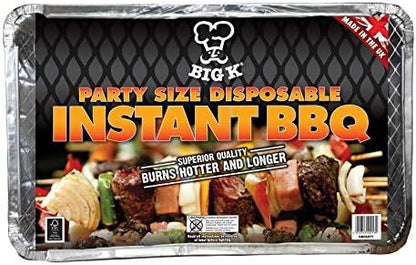 Party Size Instant BBQ Superior Quality Burns Hotter And Longer