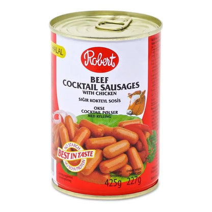 Robert Beef Cocktail Sausages With Chicken 425g