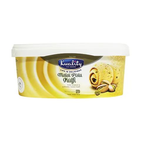 Kwality Ice Cream Malai Pista Kulfi 900ml