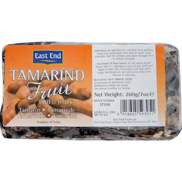 East End Tamarind Fruit Dried (Imli) 200g