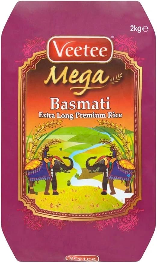 Vetee Mega Basmati Extra Long Premium Rice 2kg