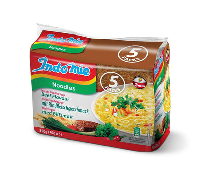 Indomie Noodles Beef Flavour 350g (70×5)