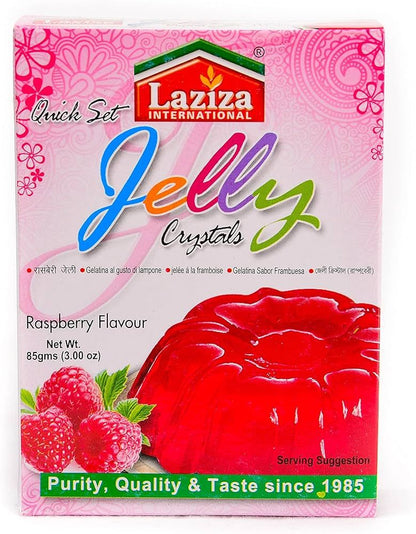 Laziza Jelly Crystals (Raspberry Flavour) 85g