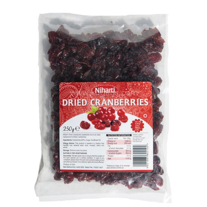 Niharti Dried Cranberries 250g